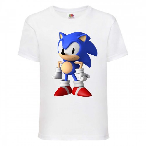 Футболка детская Соник стоит (SONIC) белая (snc wh-06) 116 см Футболка детская Соник стоит (SONIC) белая (snc wh-06) 116 см
