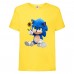 Футболка детская Соник с цветком (SONIC) Желтая (snc  yl-01) 128 см