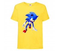 Футболка детская Соник поворот (SONIC) Желтая (snc  yl-02) 116 см