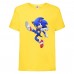 Футболка детская Соник заносит ногу (SONIC) Желтая (snc  yl-03) 152 см