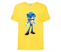 Футболка детская Соник искрит (SONIC) Желтая (snc  yl-05) 164 см