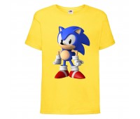 Футболка детская Соник стоит (SONIC) Желтая (snc  yl-06) 116 см