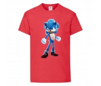 Футболка детская Соник искрит (SONIC) красная (snc  rd-01) 164 см
