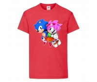 Футболка детская Соник и Эми (SONIC) красная (snc rd-05) 116 см Футболка детская Соник и Эми (SONIC) красная (snc rd-05) 116 см