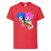 Футболка детская Соник и Эми (SONIC) красная (snc  rd-05) 128 см