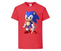 Футболка детская Соник стоит (SONIC) красная (snc  rd-06) 116 см