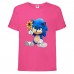 Футболка детская Соник с цветком (SONIC) розовая (snc  pnc-9) 128 см
