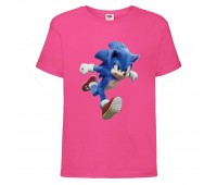 Футболка детская Соник бежит (SONIC) розовая (snc  pnc-01) 140 см