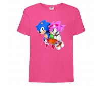 Футболка детская Соник и Эми (SONIC) розовая (snc pnc-04) 116 см Футболка детская Соник и Эми (SONIC) розовая (snc pnc-04) 116 см