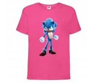 Футболка детская Соник искрит (SONIC) розовая (snc  pnc-05) 164 см