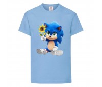 Футболка детская Соник с цветком (SONIC) голубая (snc sbl-9) 116 см Футболка детская Соник с цветком (SONIC) голубая (snc sbl-9) 116 см