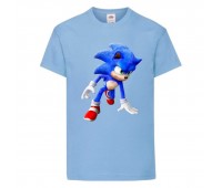 Футболка детская Соник поворот (SONIC) голубая (snc  sbl-02) 116 см