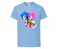 Футболка детская Соник и Эми (SONIC) голубая (snc sbl-04) 116 см Футболка детская Соник и Эми (SONIC) голубая (snc sbl-04) 116 см