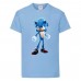 Футболка детская Соник искрит (SONIC) голубая (snc  sbl-05) 164 см