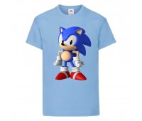 Футболка детская Соник стоит (SONIC) голубая (snc  sbl-06) 116 см