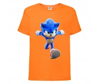 Футболка детская Соник кроха бежит (SONIC) оранжевая (snc  or-7) 164 см