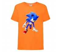 Футболка детская Соник поворот (SONIC) оранжевая (snc  or-02) 116 см