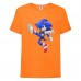 Футболка детская Соник заносит ногу (SONIC) оранжевая (snc  or-03) 116 см