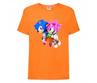 Футболка детская Соник и Эми (SONIC) оранжевая (snc or-04) 116 см Футболка детская Соник и Эми (SONIC) оранжевая (snc or-04) 116 см