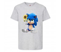 Футболка детская Соник с цветком (SONIC) серая (snc gr-9) 116 см Футболка детская Соник с цветком (SONIC) серая (snc gr-9) 116 см