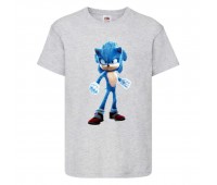 Футболка детская Соник искрит (SONIC) серая (snc  gr-05) 164 см