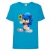 Футболка детская Соник с цветком (SONIC) синяя (snc  blu-9) 116 см