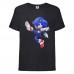 Футболка детская Соник заносит ногу (SONIC) черная (snc  blc-03) 116 см