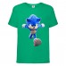 Футболка детская Соник кроха бежит (SONIC) зеленая (snc  grn-7) 140 см