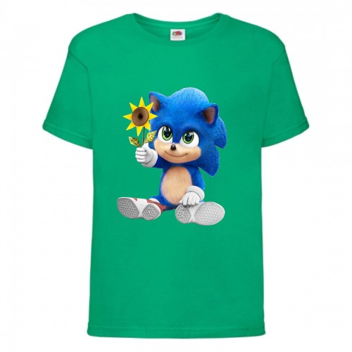 Футболка детская Соник с цветком (SONIC) зеленая (snc grn-9) 116 см Футболка детская Соник с цветком (SONIC) зеленая (snc grn-9) 116 см