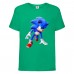 Футболка детская Соник поворот (SONIC) зеленая (snc  grn-02) 116 см