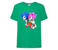 Футболка детская Соник и Эми (SONIC) зеленая (snc grn-04) 116 см Футболка детская Соник и Эми (SONIC) зеленая (snc grn-04) 116 см
