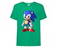 Футболка детская Соник стоит (SONIC) зеленая (snc  grn-06) 116 см