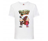 Футболка детская Гравити Фолз Мэйб и Диппер 6 (Gravity Falls Mayb and Dipper 6) белая (GF wh-01) 104 см Футболка детская Гравити Фолз Мэйб и Диппер 6 (Gravity Falls Mayb and Dipper 6) белая (GF wh-01) 104 см