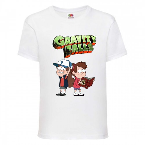 Футболка детская Гравити Фолз Мэйб и Диппер 7 (Gravity Falls Mayb and Dipper 7) белая (GF wh-02) 104 см Футболка детская Гравити Фолз Мэйб и Диппер 7 (Gravity Falls Mayb and Dipper 7) белая (GF wh-02) 104 см