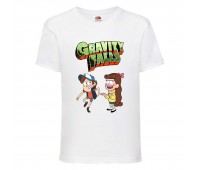 Футболка детская Гравити Фолз Мэйб и Диппер 12 (Gravity Falls Mayb and Dipper 12) белая (GF wh-06) 104 см Футболка детская Гравити Фолз Мэйб и Диппер 12 (Gravity Falls Mayb and Dipper 12) белая (GF wh-06) 104 см