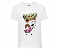 Футболка детская Гравити Фолз Мэйбл стреляет (Gravity Falls Maybl) белая (GF wh-002) 104 см Футболка детская Гравити Фолз Мэйбл стреляет (Gravity Falls Maybl) белая (GF wh-002) 104 см