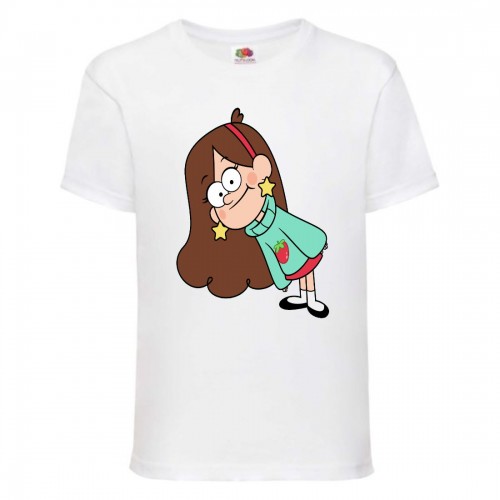 Футболка детская Гравити Фолз Мэйбл (Gravity Falls Maybl) белая (GF wh-003) 104 см Футболка детская Гравити Фолз Мэйбл (Gravity Falls Maybl) белая (GF wh-003) 104 см