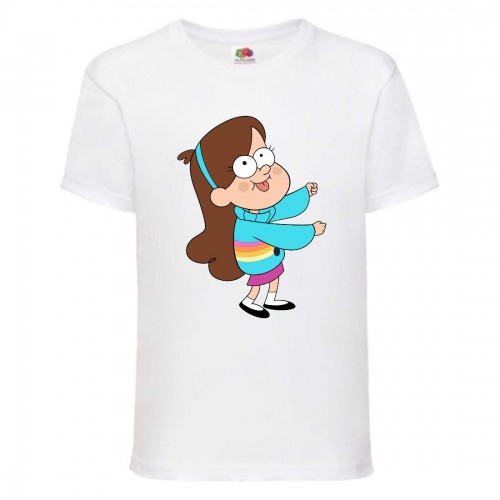 Футболка детская Гравити Фолз Мэйбл 2 (Gravity Falls Maybl 2) белая (GF wh-004) 104 см Футболка детская Гравити Фолз Мэйбл 2 (Gravity Falls Maybl 2) белая (GF wh-004) 104 см