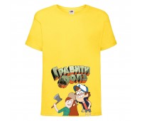 Футболка детская Гравити Фолз Венди и Диппер (Gravity Falls Vendy and Dipper) желтая (GF yl-2) 104 см Футболка детская Гравити Фолз Венди и Диппер (Gravity Falls Vendy and Dipper) желтая (GF yl-2) 104 см