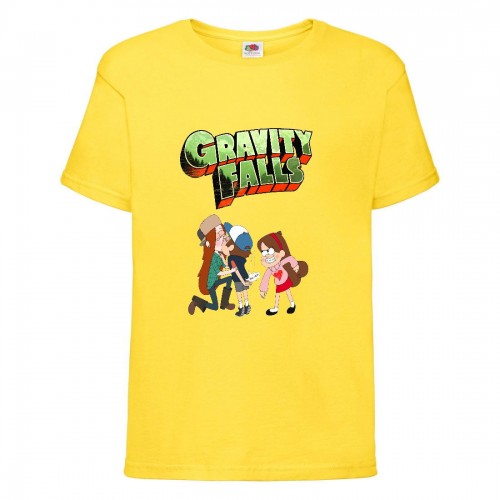 Футболка детская Гравити Фолз Мэйб и Диппер 9 (Gravity Falls Mayb and Dipper 9) желтая (GF yl-03) 164 см Футболка детская Гравити Фолз Мэйб и Диппер 9 (Gravity Falls Mayb and Dipper 9) желтая (GF yl-03) 164 см
