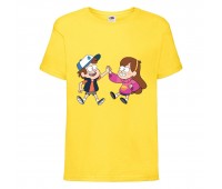 Футболка детская Гравити Фолз Мэйб и Диппер 11 (Gravity Falls Mayb and Dipper 11) желтая (GF yl-05) 164 см Футболка детская Гравити Фолз Мэйб и Диппер 11 (Gravity Falls Mayb and Dipper 11) желтая (GF yl-05) 164 см