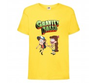 Футболка детская Гравити Фолз Мэйб и Диппер 12 (Gravity Falls Mayb and Dipper 12) желтая (GF yl-06) 164 см Футболка детская Гравити Фолз Мэйб и Диппер 12 (Gravity Falls Mayb and Dipper 12) желтая (GF yl-06) 164 см