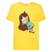 Футболка детская Гравити Фолз Мэйбл (Gravity Falls Maybl) желтая (GF  yl-003) 116 см