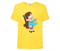 Футболка детская Гравити Фолз Мэйбл 2 (Gravity Falls Maybl 2) желтая (GF  yl-004) 104 см