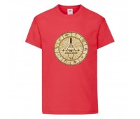 Футболка детская Гравити Фолз Билл шифр (Gravity Falls Bill) красная (GF rd-1) 104 см Футболка детская Гравити Фолз Билл шифр (Gravity Falls Bill) красная (GF rd-1) 104 см
