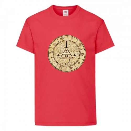 Футболка детская Гравити Фолз Билл шифр (Gravity Falls Bill) красная (GF rd-1) 104 см Футболка детская Гравити Фолз Билл шифр (Gravity Falls Bill) красная (GF rd-1) 104 см