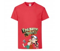 Футболка детская Гравити Фолз Венди и Диппер (Gravity Falls Vendy and Dipper) красная (GF rd-2) 104 см Футболка детская Гравити Фолз Венди и Диппер (Gravity Falls Vendy and Dipper) красная (GF rd-2) 104 см