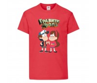 Футболка детская Гравити Фолз Мэйб и Диппер 3 (Gravity Falls Mayb and Dipper 3) красная (GF rd-6) 104 см Футболка детская Гравити Фолз Мэйб и Диппер 3 (Gravity Falls Mayb and Dipper 3) красная (GF rd-6) 104 см