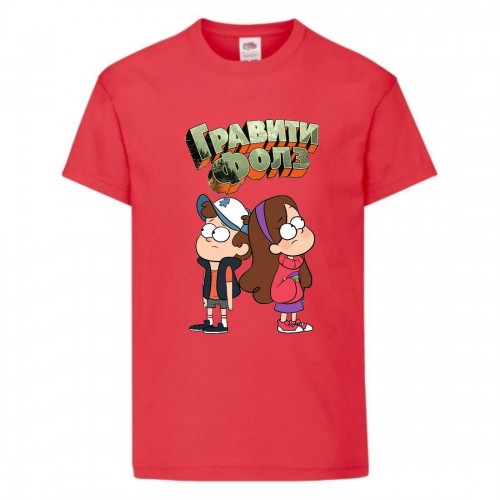 Футболка детская Гравити Фолз Мэйб и Диппер 6 (Gravity Falls Mayb and Dipper 6) красная (GF rd-9) 104 см Футболка детская Гравити Фолз Мэйб и Диппер 6 (Gravity Falls Mayb and Dipper 6) красная (GF rd-9) 104 см