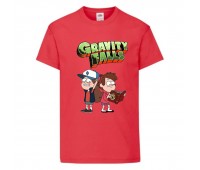 Футболка детская Гравити Фолз Мэйб и Диппер 7 (Gravity Falls Mayb and Dipper 7) красная (GF rd-01) 104 см Футболка детская Гравити Фолз Мэйб и Диппер 7 (Gravity Falls Mayb and Dipper 7) красная (GF rd-01) 104 см